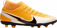 a close up view of the nike mercion fg soccer cleats