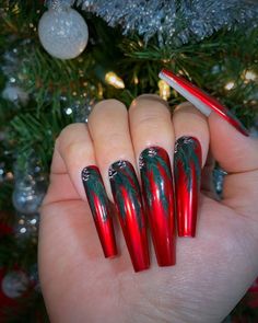 Shiny Red Nails, Satin Nails, Alcohol Cleanse, Monster Nails, Deep Red Nails, March Nails, Holiday Nails Winter, Painted Pinecones, Winter Holiday Party