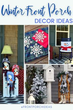 winter front porch decorating ideas