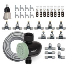 an assortment of plumbing fittings and accessories