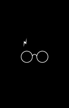 an image of harry potter's glasses with lightning bolt coming out of the lens