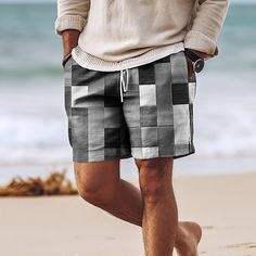 Category:WE-Pants; Season:Summer; Fabric:Polyester; Gender:Men's; Style:Hawaiian,Casual; Elasticity:Micro-elastic; Occasion:Beach,Holiday; Fit Type:Regular Fit; Function:Quick Dry; Waistline:Mid Waist; Pattern:Color Block,Colorful; Design:with Mesh lining,3D Print,Elastic Waist,Drawstring; Pants Type:Swim Shorts,Swim Trunks,Board Shorts; Fly Type:Elasticity,Drawstring; Front page:FF; Listing Date:12/13/2023; Production mode:External procurement; Hips:; Length:; Waist:; Fit US Size:; Fit UK Size: Summer Leisure Swim Trunks Short Length, Leisure Summer Swim Trunks Short Length, Leisure Swim Trunks For Summer In Short Length, Short Leisure Swim Trunks For Summer, Beach Season Bottoms With Elastic Waistband, Short Beach Season Bottoms For Outdoor, Leisure Beach Season Shorts With Elastic Waistband, Leisure Beach Shorts With Elastic Waistband, Casual Vacation Shorts For Outdoor