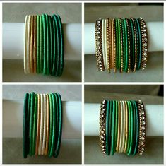 Colourful Bangles, Green Bangles, Fancy Bangles, Delicate Silver Necklace, Silk Thread Bangles Design, Silk Bangles, Red Bangles, Thread Bangles Design