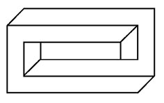 a black and white line drawing of a rectangle in the shape of a square