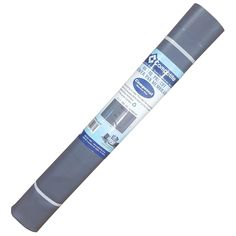 a blue and gray water filter tube on a white background