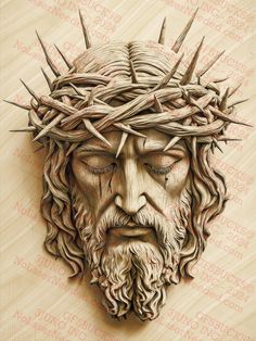 Illusion 3d Art, Jesus Crown Of Thorns, Field Background, Illusion 3d, Jesus Christ Art, Religious Wall Decor, Raster Image, 3d Illusion, Crown Of Thorns