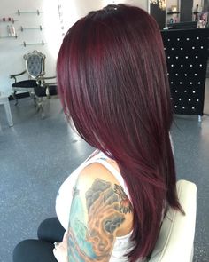 Deep Red Hair, Trendy We Fryzurach, Hair Color Mahogany, Mahogany Hair, Hair Color Burgundy, Dark Red Hair, Hair Color Auburn