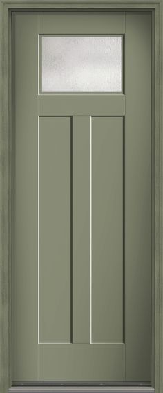 a green front door with two sidelights and a glass window on the right side