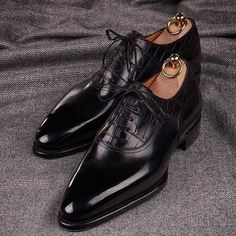 New Black Leather Best Oxfords Dress Handmade Custom Made Office Shoes For Men on Storenvy Luxury Men's Oxford Shoes With Leather Footbed, Luxury Oxford Men's Business Shoes, Luxury Goodyear Welted Men's Oxford Shoes, Office Shoes For Men, Luxury Black Men's Oxfords, Luxury Men's Black Oxfords, Alligator Dress Shoes, Quality Leather Boots, White Nike Shoes