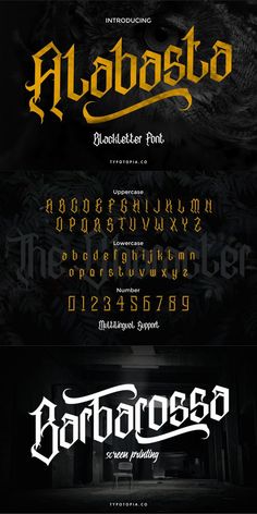 some type of font and numbers that are in different styles, with the letters on each side