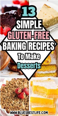 A collection of gluten free desserts. Simple Gluten Free Desserts, Spiced Carrot Cake, Low Carb Donut, Best Gluten Free Desserts, Carrot Spice Cake, Easy Gluten Free Desserts, Recipes To Bake, Carrot Cake Cupcakes, Family Baking