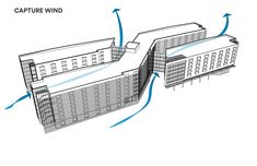 an architectural drawing shows the different parts of a building