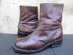 Frye Boots Men 8 D Brown Leather Jacob Back Zip Casual Dress Campus Vintage Awesome shoes minor scuffs, check photos for clear visual description. PLEASE VIEW ALL PHOTOS CAREFULLY AS I CONSIDER THEM PART OF THE DESCRIPTION. I WILL GLADLY COMBINE SHIPPING FOR MULTIPLE ITEMS PURCHASED IF THEY CAN BE SAFELY SHIPPED TOGETHER. DELIVERY WITHIN 5 BUSINESS DAYS, 1-2 DAYS HANDLING ONCE YOUR PAYMENT CLEARS, THIS ITEM WILL COME PROFESSIONALLY PACKAGED AND SHIPPED WITH CARE. PLEASE CONTACT ME THROUGH MESSAGES IF YOU HAVE ANY QUESTIONS OR CONCERNS. THANKS FOR LOOKING Awesome Shoes, Frye Boots, Nice Shoes, Boots Men, Brown Leather, Casual Dress, Shoe Boots, Bathing Beauties, Electronic Accessories