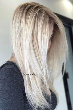 Blonde Wavy Hair, Ombre Hair Blonde, Cool Blonde Hair, Blonde Haircuts, Balayage Blonde, Bright Blonde