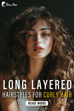 Transform your curly hair with these 15 long layered hairstyles! Perfect for adding dimension and reducing bulk, these cuts bring out the beauty of your curls. Cuts For Curly Hair, Long Layered Cuts