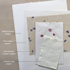 the parts of paper laid out on top of each other