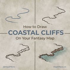 how to draw coastal cliffs on your fantasy map