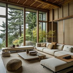 Compact Japanese-style living room in small space with multifunctional furniture. Japanese Zen Interior Design, Japanese Home Aesthetic, Japanese Zen Interior, Japanese Living Room Design, Zen Interior Design, Japanese Style Living Room, Japan House Design, Japanese Living, Japanese Living Room