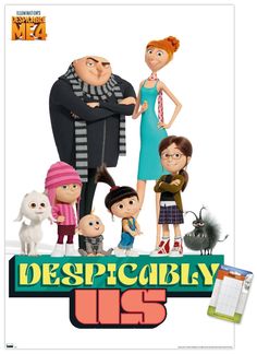 the poster for despiccably us shows an image of people with their arms crossed