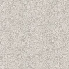 an abstract grey and white wallpaper with wavy lines in the center, as well as circles