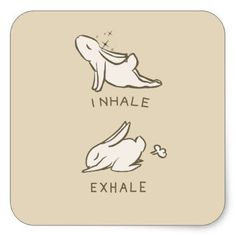 an animal with the words inhale and exhale on it's back side