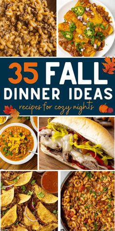 25 fall dinner ideas that are easy to make and great for the whole family,