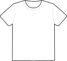 a white t - shirt is cut out and ready to be sewn