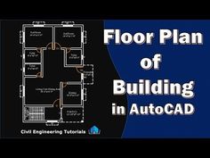 the floor plan of a building in autocad with text overlaying it