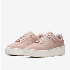 Brand New! Never Been Out Of Box! Air Force 1 Sage Low, Nike Air Force 1 Sage Low, Shoes Nike Air Force, New Nike Air Force, Shoes Nike Air, Nike Air Force Ones, Nike Flyknit, Nike Shoes Women, Pink Suede