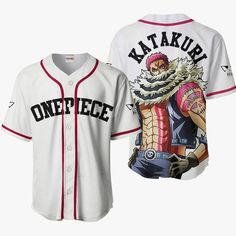 Charlotte Katakuri Baseball Jersey Shirts One Piece Custom Anime For Fans Baseball jersey the epitome of sporty style and unparalleled comfort. Designed for athletes and fans alike, this jersey combines top-notch craftsmanship with superior materials. Made from high-quality, breathable fabric, it ensures maximum breathability during intense gameplay. With its perfect fit and reinforced stitching, this baseball jersey offers exceptional durability, withstanding the demands of rigorous training se Charlotte Katakuri, Anime Clothing, Custom Baseball Jersey, Baseball Jersey Shirt, Anime Merch, Anime Gifts, Stylish Shirt, Anime Shirt, Baseball Jersey