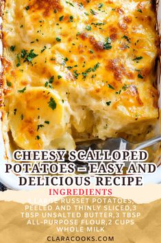 Cheesy Scalloped Potatoes – Easy and Delicious Recipe Cheesy Sour Cream Potatoes, Scallop Cheesy Potatoes, Best Scalloped Potatoes Recipe Crock Pot, Betty Crocker Scalloped Potatoes Recipes, Cheesy Oven Potatoes, Cheesy Potato Casserole Recipes, Cheesy Potatoes In Oven, Million Dollar Potato Casserole, Best Cheesy Potato Casserole