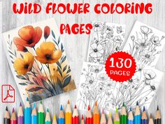 Explore the enchanting world of wild flowers with these intricate coloring pages! Delight in detailed illustrations capturing the beauty of wild blooms in their natural habitats. Perfect for nature lovers and coloring enthusiasts alike, these pages offer a relaxing and creative escape into the wildflower meadows. Ideal for all ages, bring vibrant colors to these charming designs and let your creativity bloom! After your order has been completed and your payment verified, you will receive a PDF document via email containing the Google Drive link where you can download the 130 Wild Flower Coloring Pages. After downloading them, you can access the PDF file. The links will never expire, which means you have lifetime access to them. Please note that we do not sell physical products or goods. We Intricate Coloring Pages, Flower Coloring Pages, Wild Flower, Intricate Designs, Art Therapy, Nature Lovers, Botanical Art, Nature Lover, Google Drive