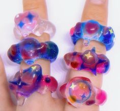 Blue Y2k, Jewelry Fashion Trends, Funky Jewelry, Ethereal Art, Jewelry Inspo, Cute Jewelry, Little Things, Nail Inspo, Character Design