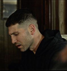 John Bernthal Haircut, Jon Bernthal Side Profile, Mens Haircuts Thick Hair