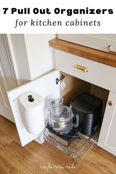 Maximize your kitchen storage with pull-out cabinet organizers! Discover sliding pull-out shelves, pull-out spice racks, and more to keep your kitchen functional and organized. Perfect for decluttering and improving cabinet accessibility!