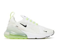 Wmns Air Max 270 'White Ghost Green' - Nike - AH6789 108 - white/light bone/ghost green/black | Flight Club 270 Air Max Shoes, Sick Shoes, Nike Air Max 270 White, Cool Nikes, Nike Presto, Runners High, Preppy Shoes, Pretty Shoes Sneakers, White Ghost