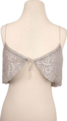 80’s Rare Deadstock Italian Designer Grey Beaded Halter Bra by Emporio Armani New with tags, Originally $378Size 42Measurements are taken flat and are approximate: Underarm: 18” Armani Shop, Halter Neck Bra, Halter Bra Top, Clothing Reference, Summer Holiday Outfits, Halter Bra, Italian Designer, Dolce E Gabbana, Dove Grey