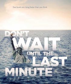 the movie poster for don't wait until the last minute, starring an image of the statue of liberty