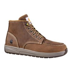 Men's 11.5W Brown Leather Lightweight Wedge NWP Soft Toe 4-inch Casual Boot CMX4023 Casual Work Boots, Wedge Work Boots, Lightweight Boots, Mens Fashion Rugged, Men Carhartt, Work Boots Men, Safety Boots, Stylish Boots, Work Boot