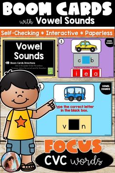 an interactive poster with words and pictures to help students learn how to use the sound