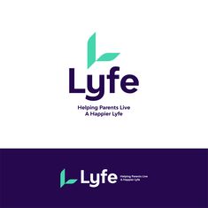 the logo for lyfe helping parents live, a helper's life