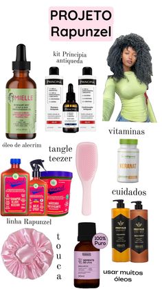 projeto Rapunzel Curly Hair Inspiration, Hair Tips, Hair Hacks, Curly Hair, Hair Inspiration, Minecraft, Curly Hair Styles