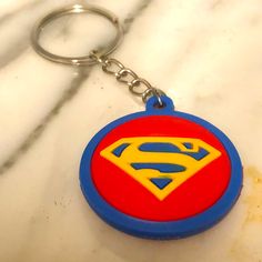 This Is A Brand New Keychain That Has Never Been Used Before Superman Logo, Card Holders, Superman, Mansion, Red Blue, Red And Blue, Color Blue, Mens Accessories, Man Shop