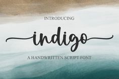 the indigoo handwritten script font