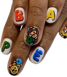 Bape Kids, Studded Nails, Dope Nail Designs