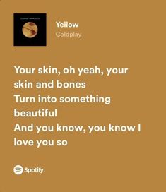 Yellow By Coldplay, Yellow Coldplay, Ricky Bowen, Coldplay Lyrics, Coldplay Music, Music Poster Ideas