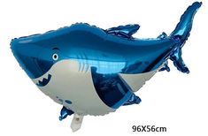 an inflatable balloon shaped like a shark