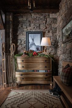 A Cowboy Cabin Christmas In Montana’s Paradise Valley - Mountain Living Cowboy Cabin, Deep Blue Paint, Rough Hewn Wood, Sky Home, Montana Homes, Wood Island, Cabin Christmas, Modern Western, The Door Is Open