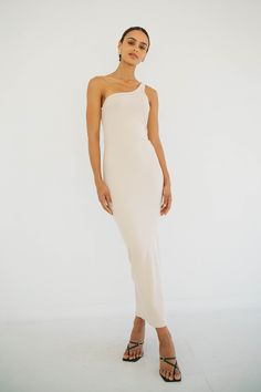 GAEL DRESS OAT – The Line by K Ribbed Stretch Maxi Dress, Stretch Ribbed Maxi Dress, Fitted Ribbed Maxi Dress, One-shoulder Stretch Dress With Side Slits, One Shoulder Stretch Dress With Side Slits, Fitted One Shoulder Maxi Dress, Fitted One-shoulder Maxi Dress, Fitted Ribbed Maxi Length Dress, Ribbed Fitted Maxi Dress