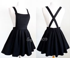 Ladies Dungarees, Skirt Tulle, Overall Skirt, Kawaii Clothes, Mode Inspiration, Teen Fashion Outfits, Black Dresses, Kawaii Fashion, Lany